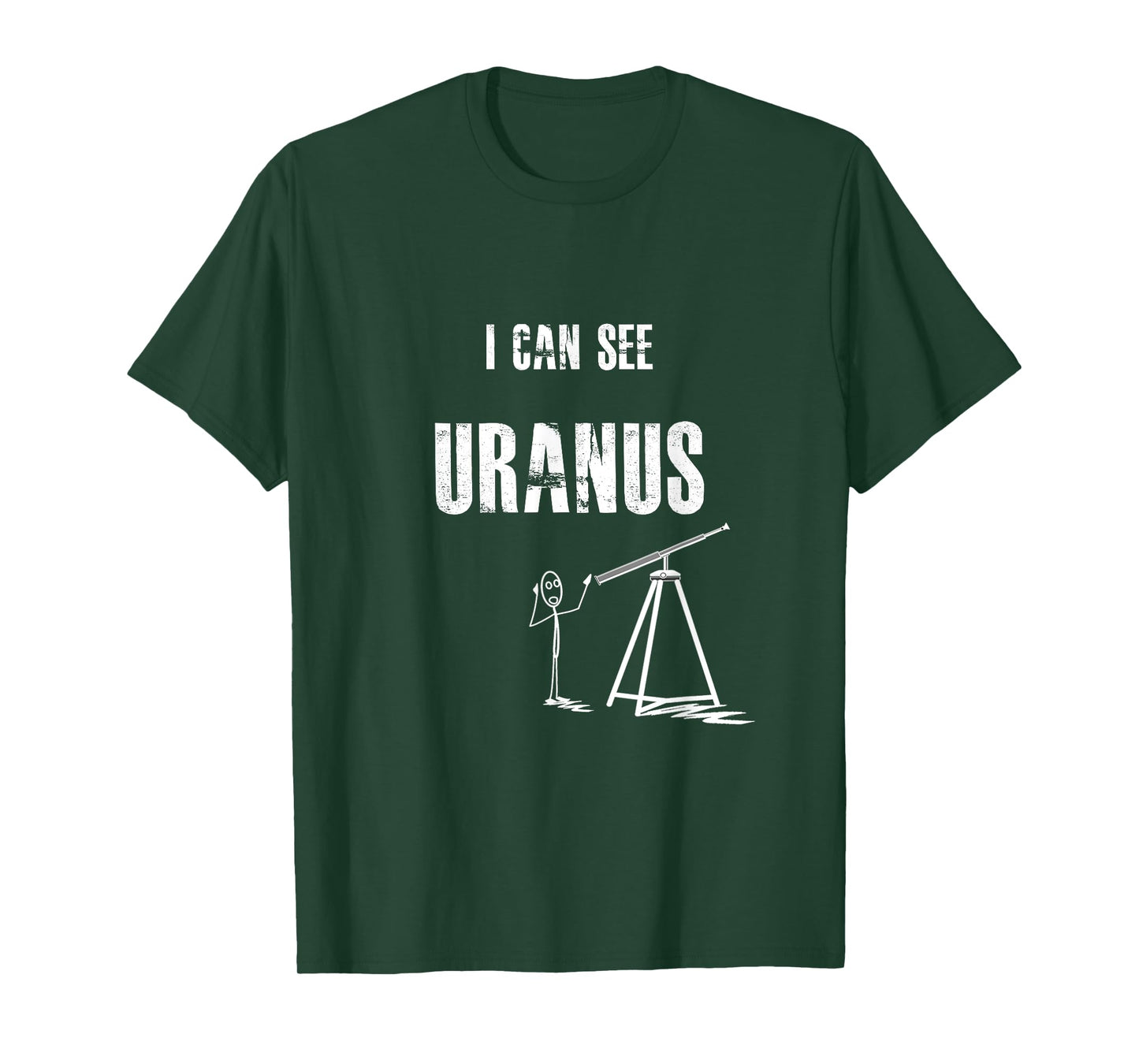 Funny and Cheeky I can See Uranus T-shirt T-Shirt
