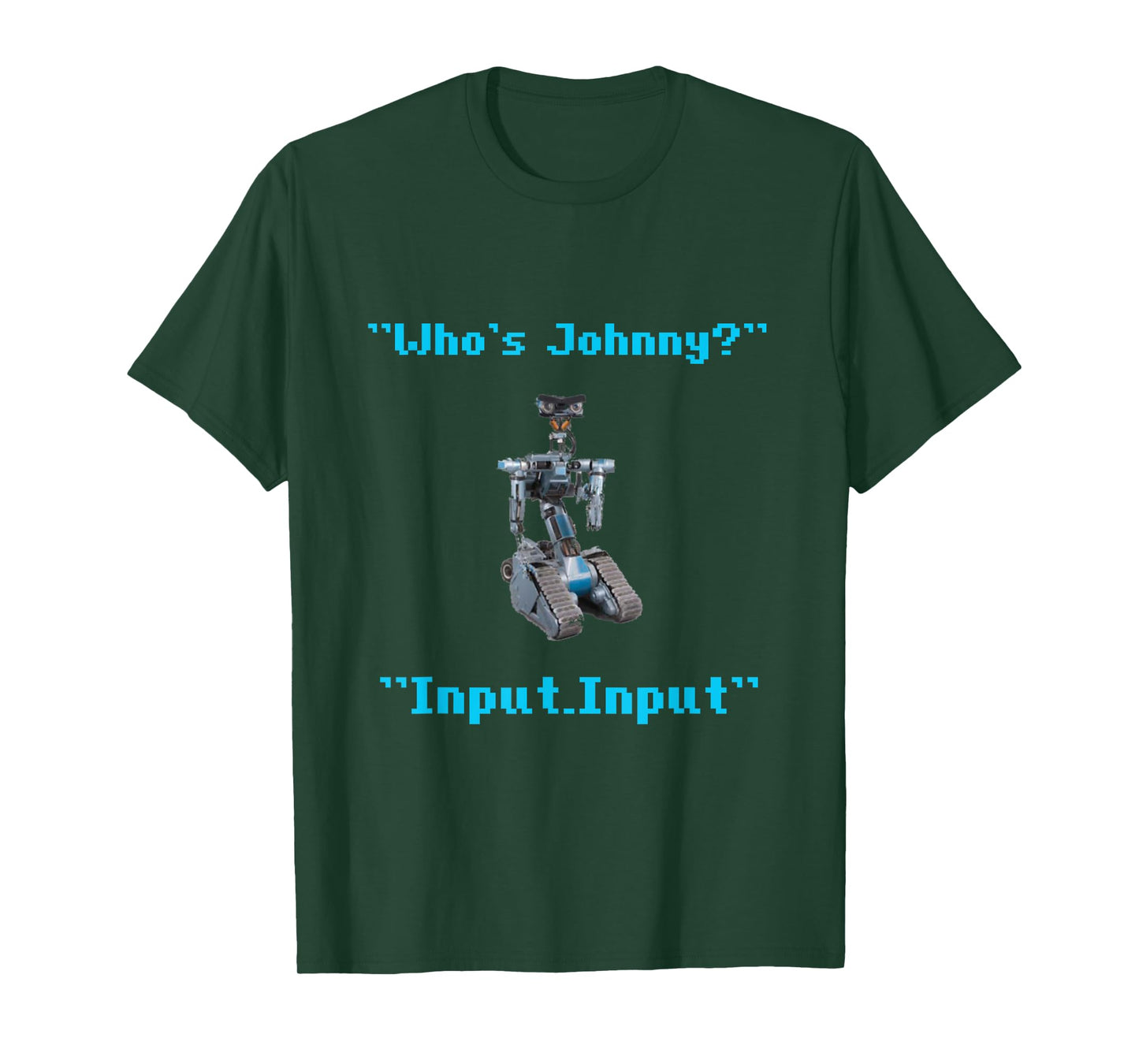 Funny 80s Short Robotics Input Circuit Johnny Novelty T-Shirt