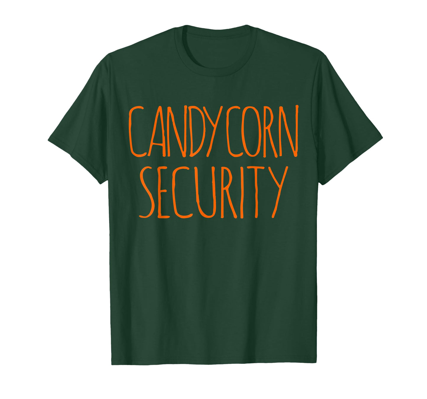 HALLOWEEN COSTUME CANDY CORN SECURITY DECORATIONS MEN LADIES T-Shirt