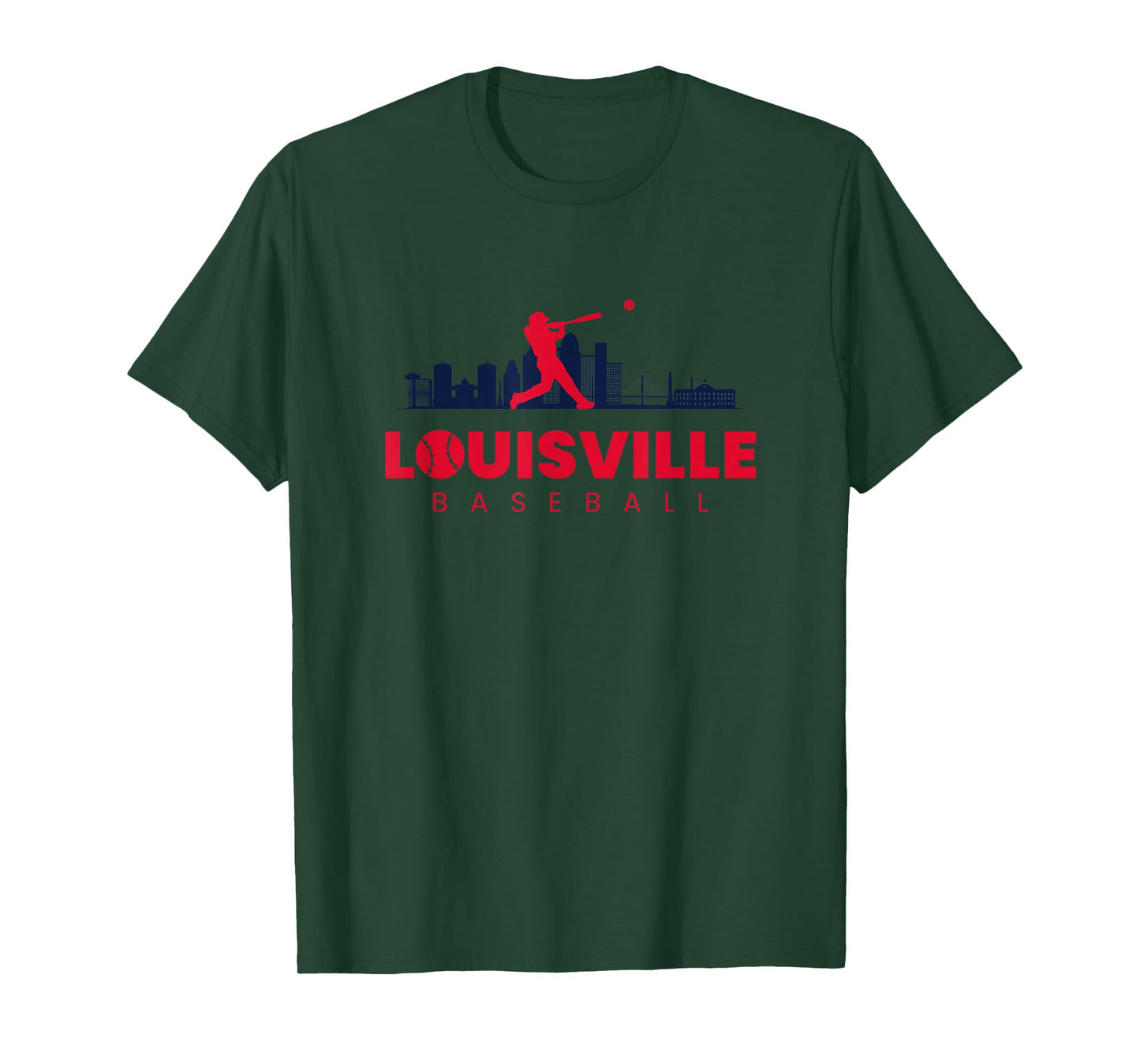 Louisville Baseball Vintage Minimalist Retro Baseball Lover T-Shirt
