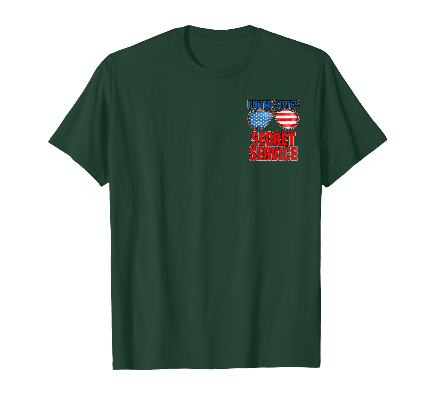 Patriotic Secret Service United States Sunglasses T-Shirt