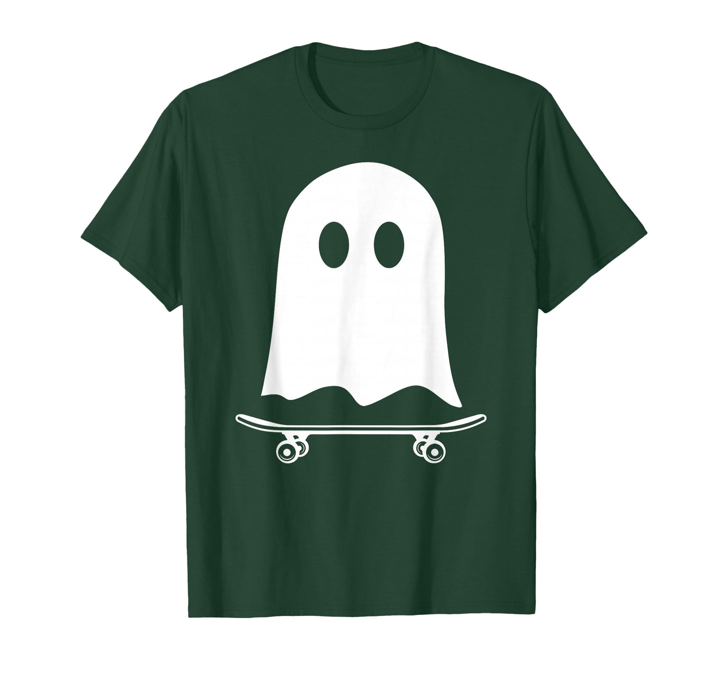 Funny Ghost Skateboarding Halloween Costume for Boys Kids T-Shirt