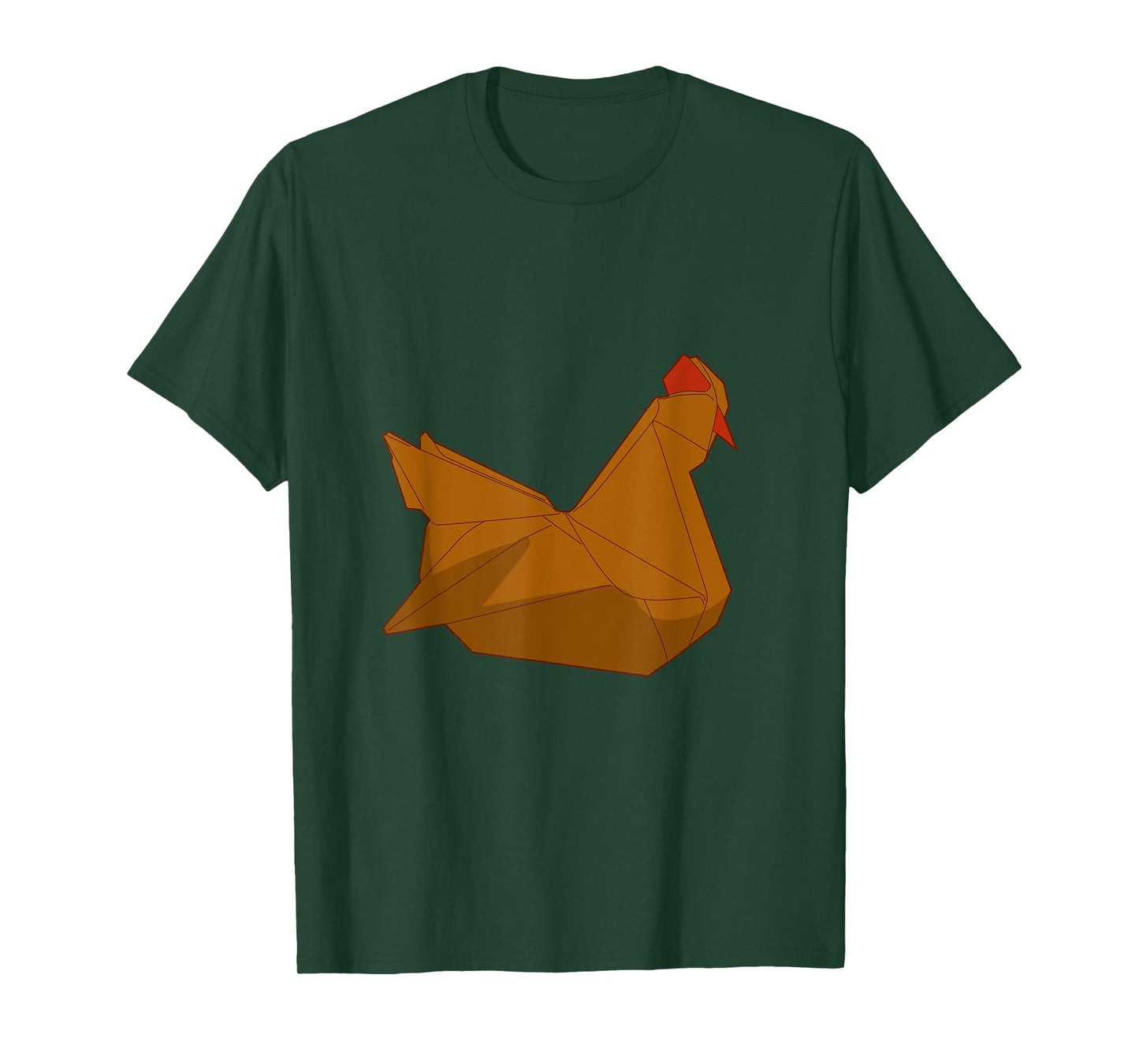 Origami Paper Geometric Chicken T-Shirt