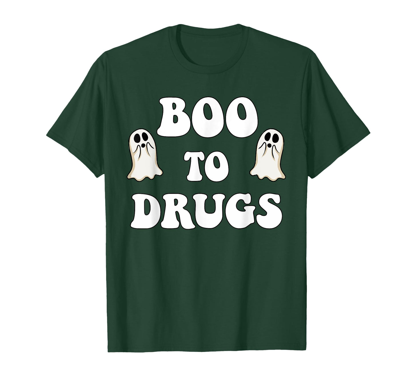 Red Ribbon Week BOO Drugs Yes To Halloween Say No To Drugs T-Shirt