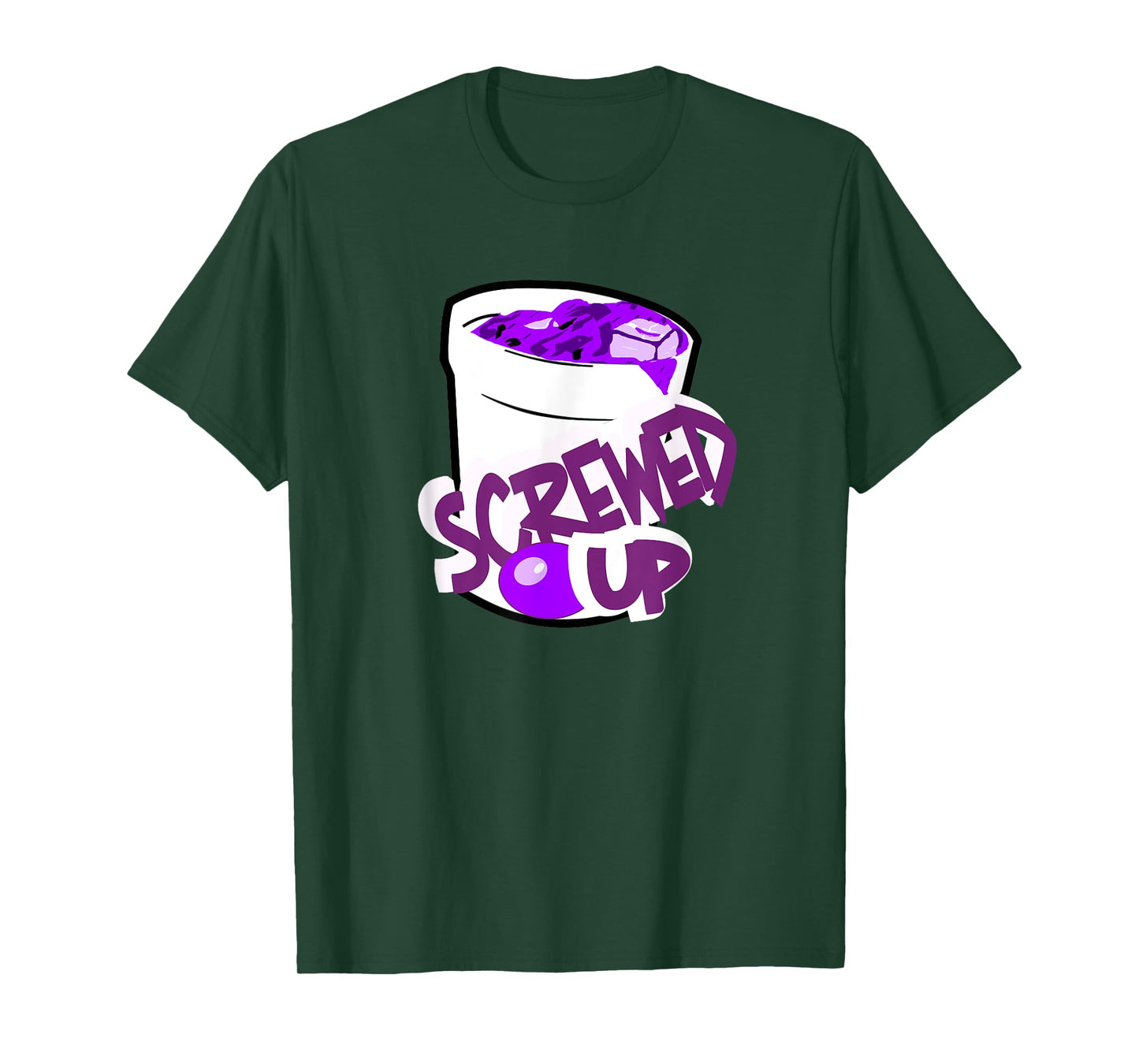 Codeine Sizzurp Screwed Up Lean Cough Syrup Promethazine T-Shirt