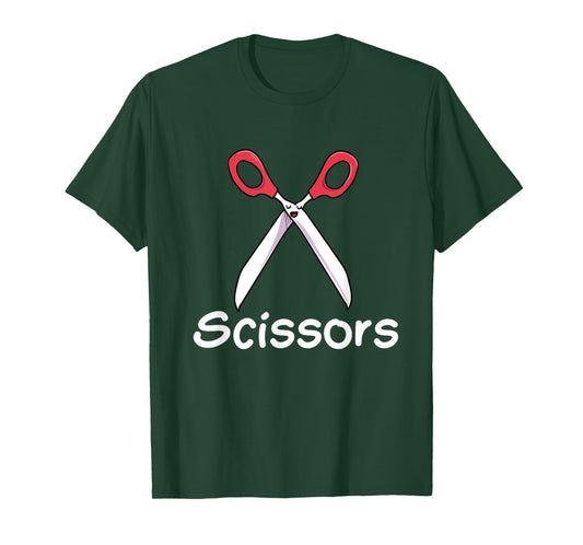 Funny Group Halloween Outfit - Rock Paper Scissors Costume T-Shirt