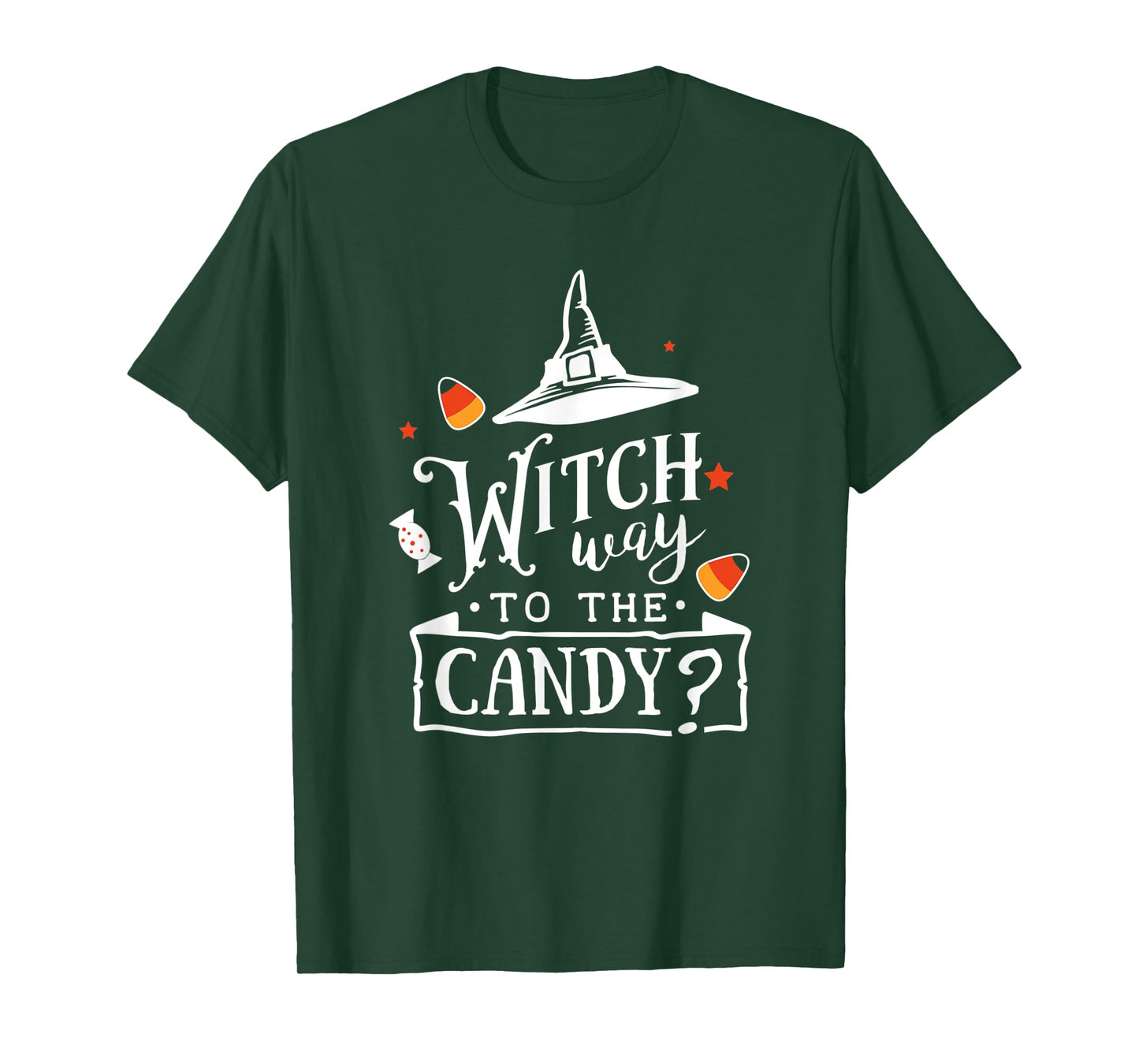 Witch Way To The Candy Halloween T-Shirt