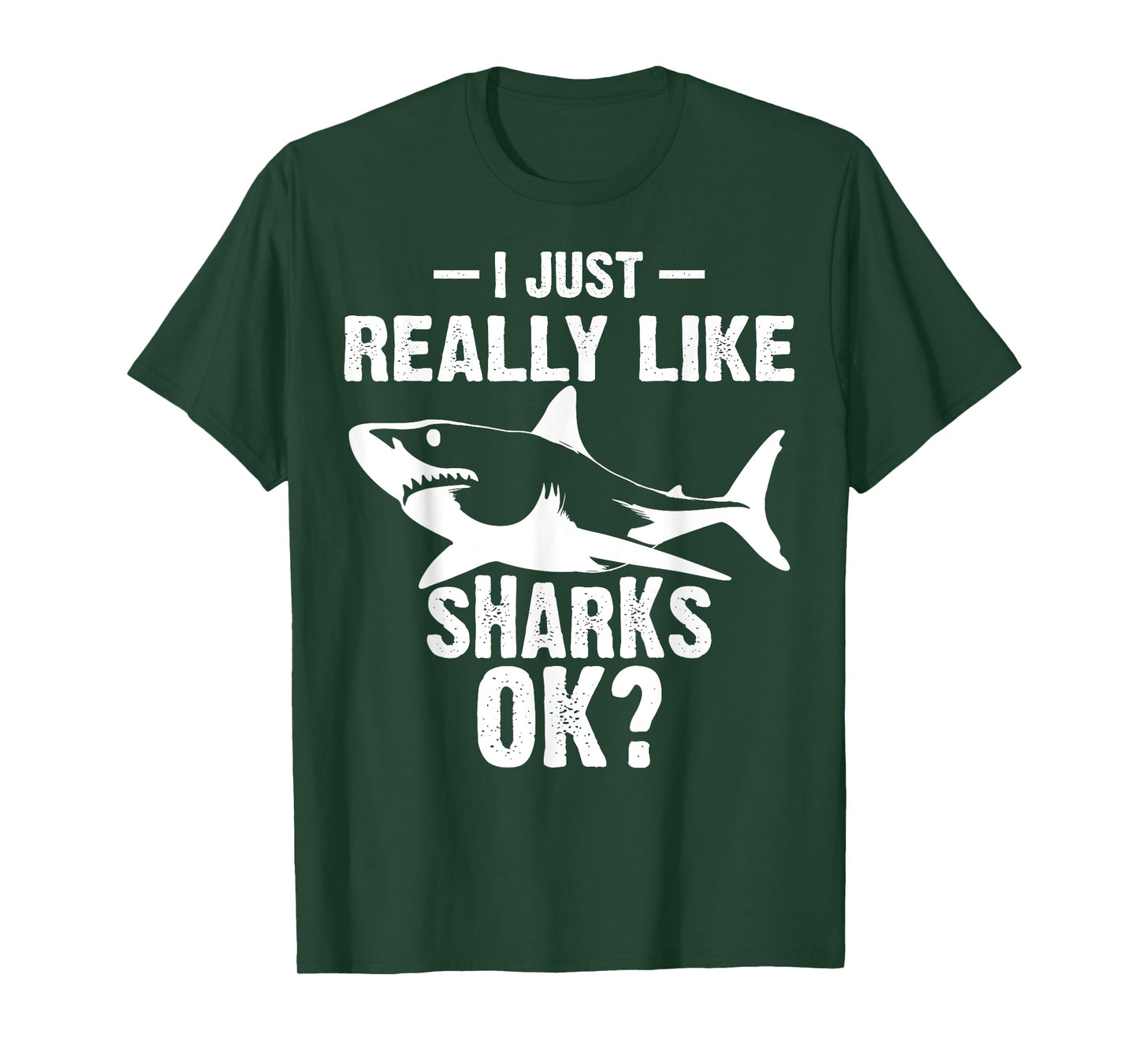 Funny I Just Really Like Sharks Gift Men Women Shark Lover T-Shirt