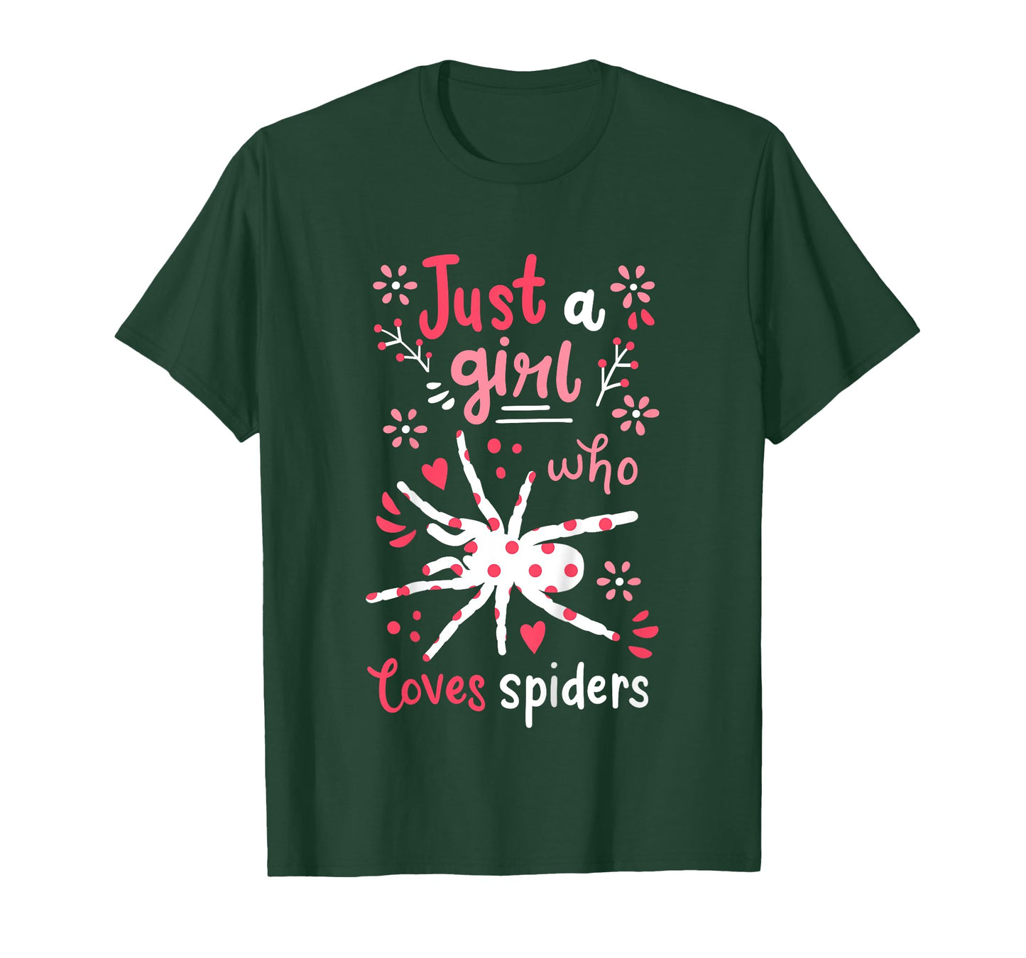 Kids Spider Just A Girl Spiders Gift T-Shirt