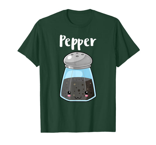 Kawaii Pepper Salt and Pepper Halloween Costume Match Shirts T-Shirt