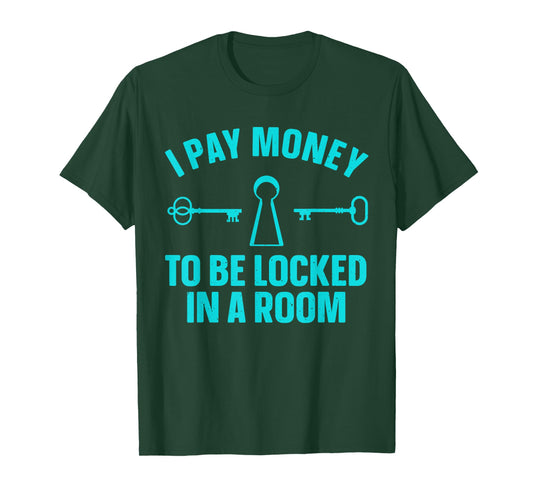 Funny Escape Room Art for Men Women Escape Game Escape Room T-Shirt