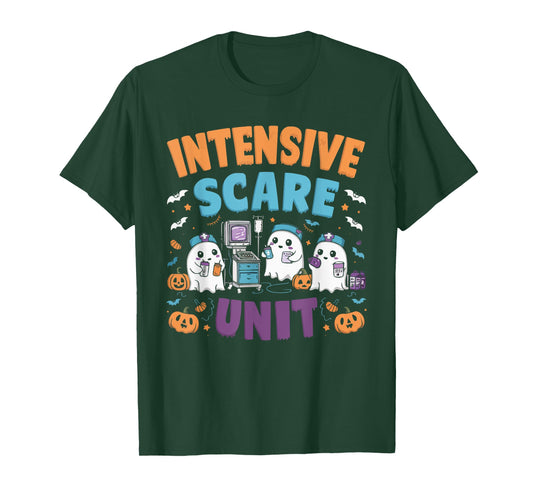ICU Nurse Halloween Emergency Room Nursing Trick Or Treat T-Shirt