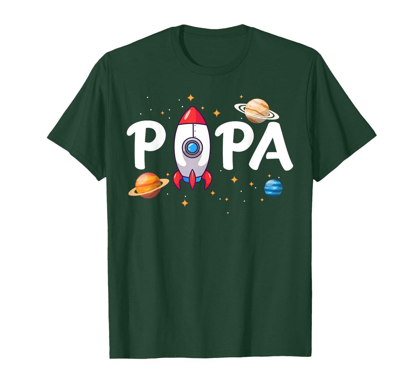 Papa of The Birthday Boy Space Astronaut 1st Birthday Family T-Shirt