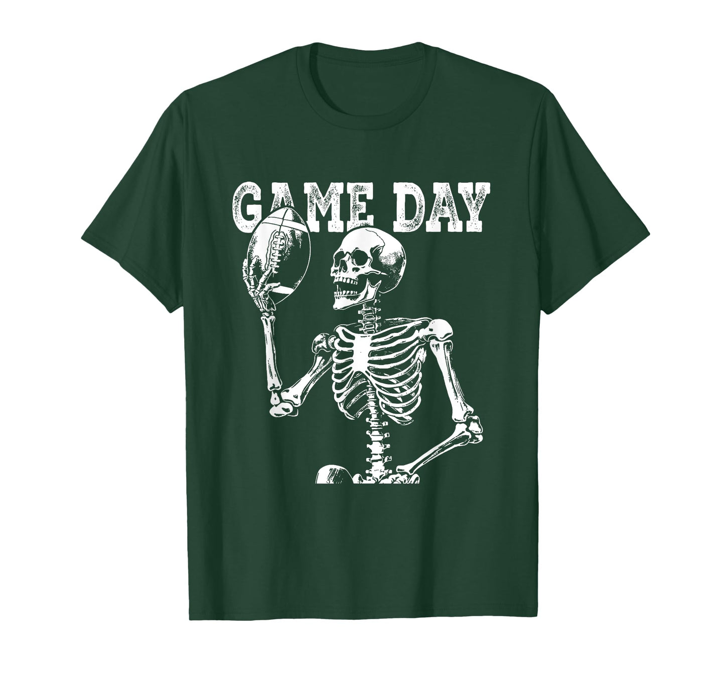 Halloween American Football Skeleton For Men Boys Game Day T-Shirt