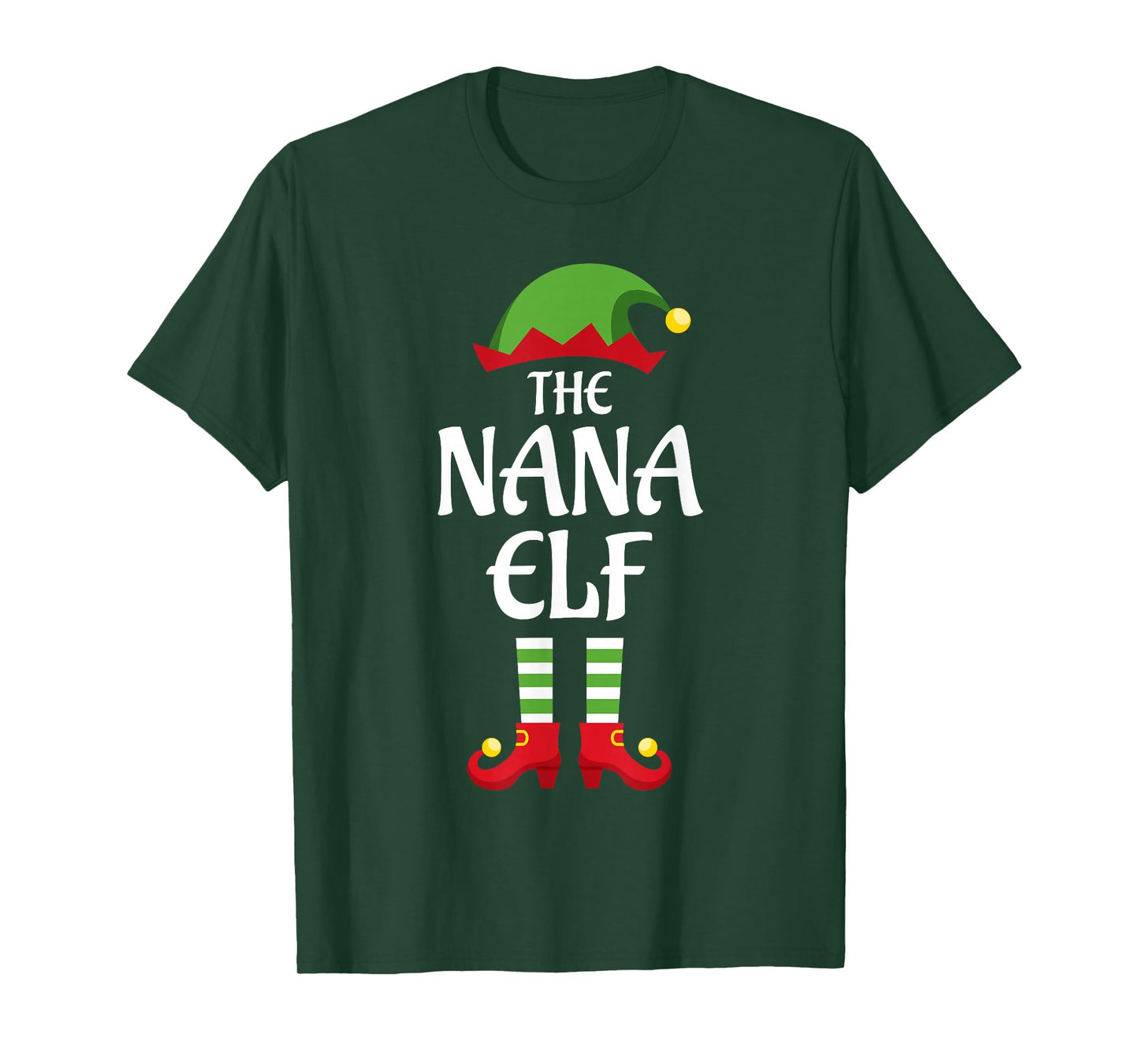 Nana Elf Family Matching Group Christmas T-Shirt