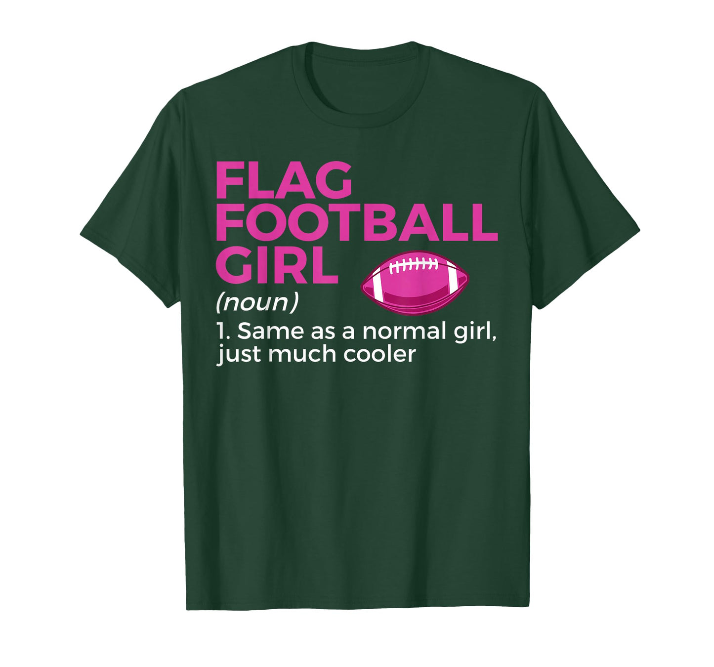 Funny Flag Football Girl Definition T-Shirt