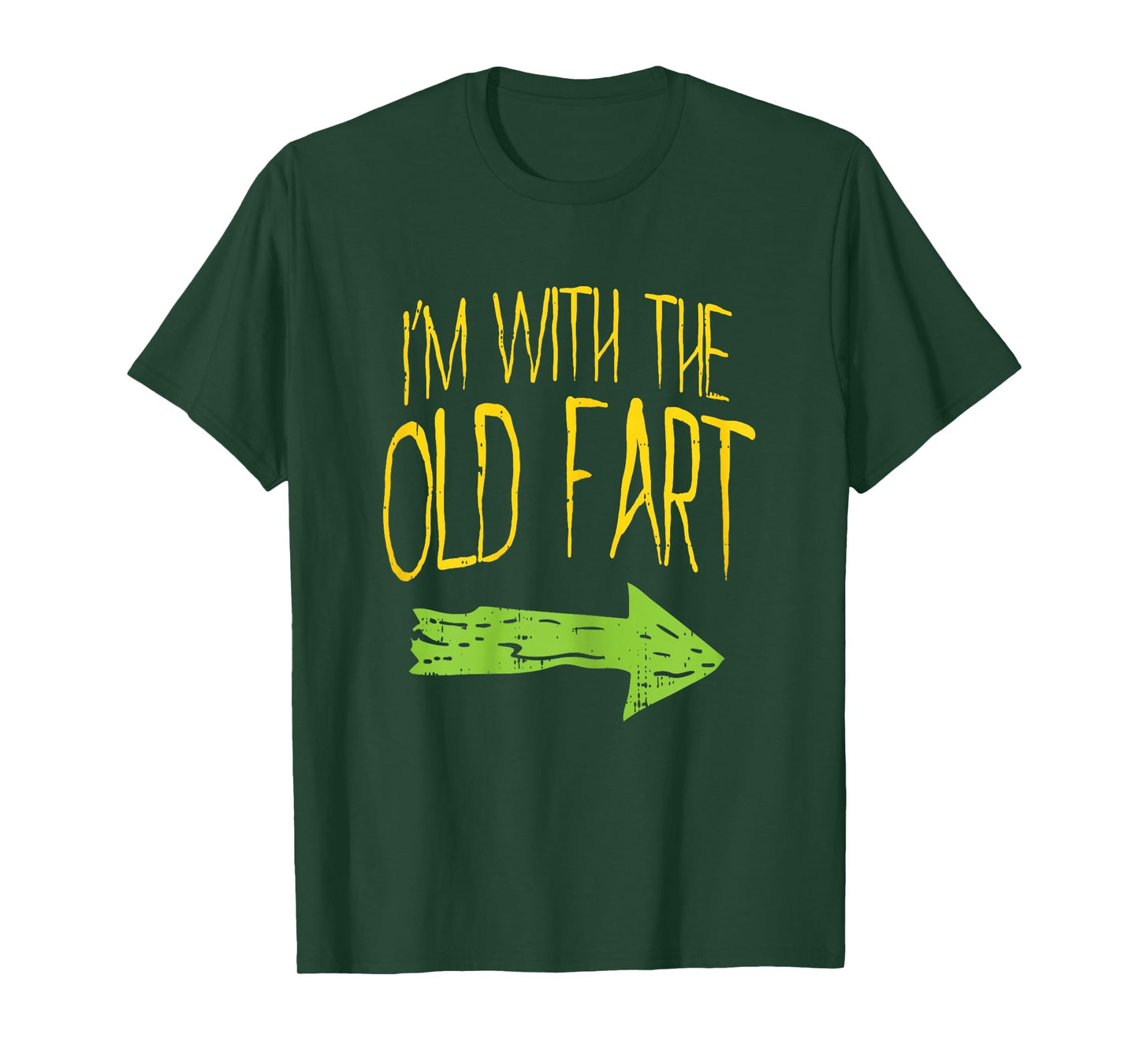 Im With The Old Fart Fun Matching Couples Halloween Costume T-Shirt