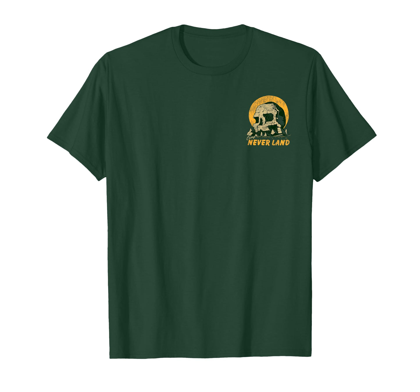 Disney Peter Pan Camp Never Land Skull Rock Front And Back T-Shirt