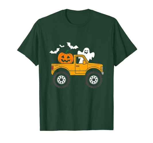 Kids Monster Truck Halloween Costume for Boys Toddler T-Shirt