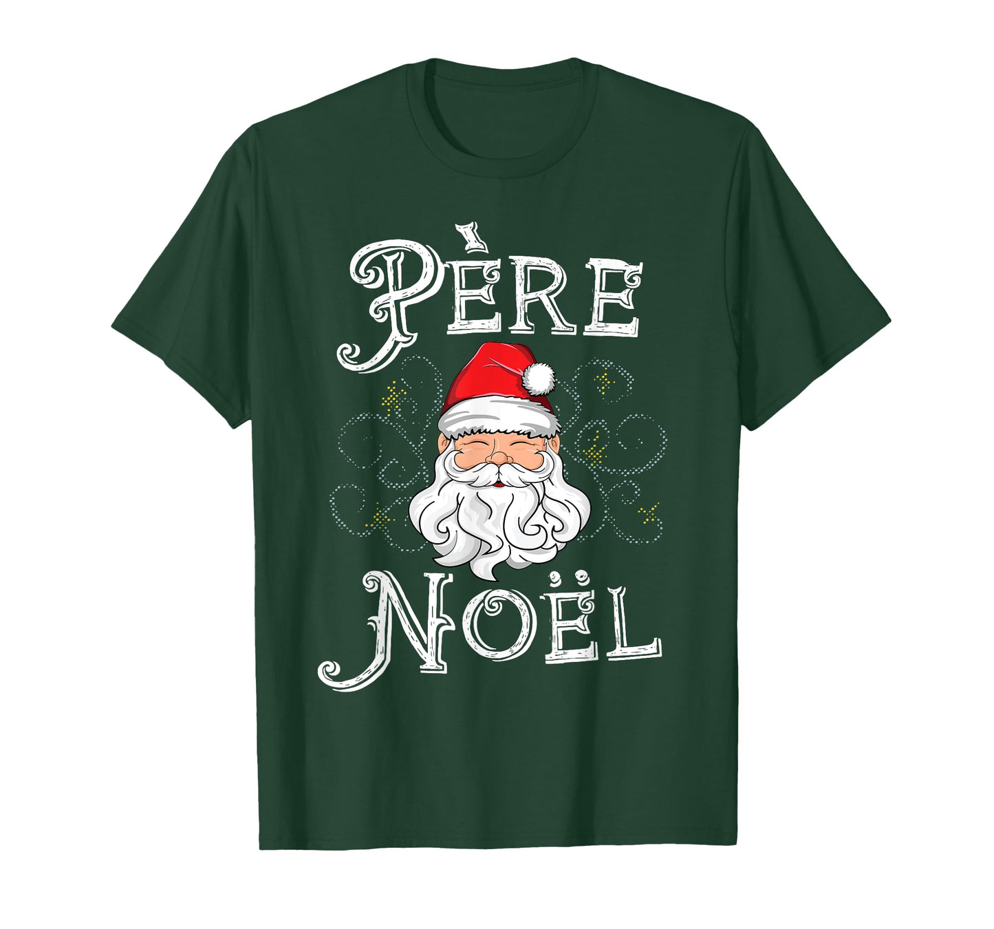 Pere Noel Santa Claus French France Christmas Xmas Retro T-Shirt