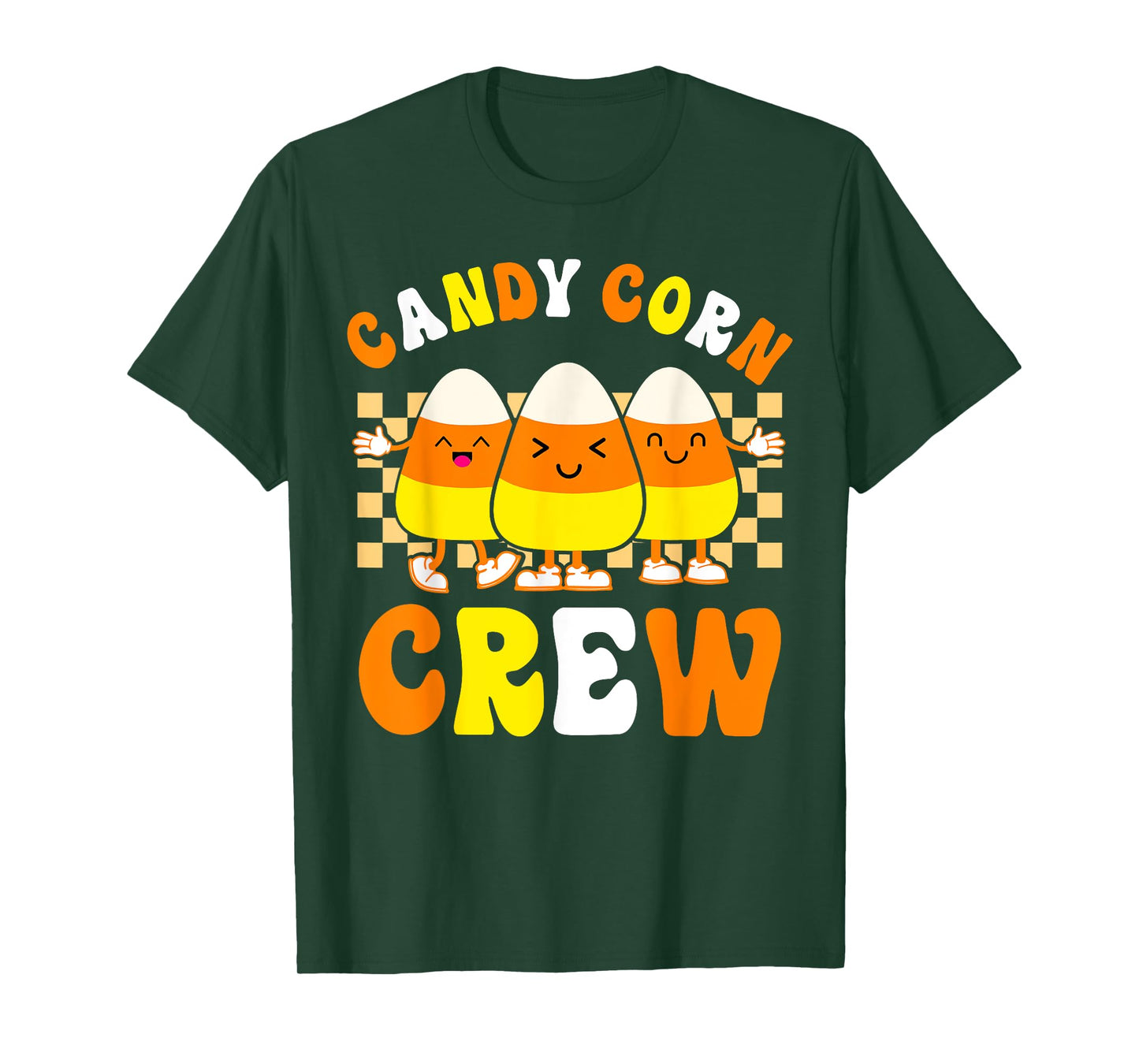 Groovy Candy Corn Crew Halloween Candy Costume T-Shirt