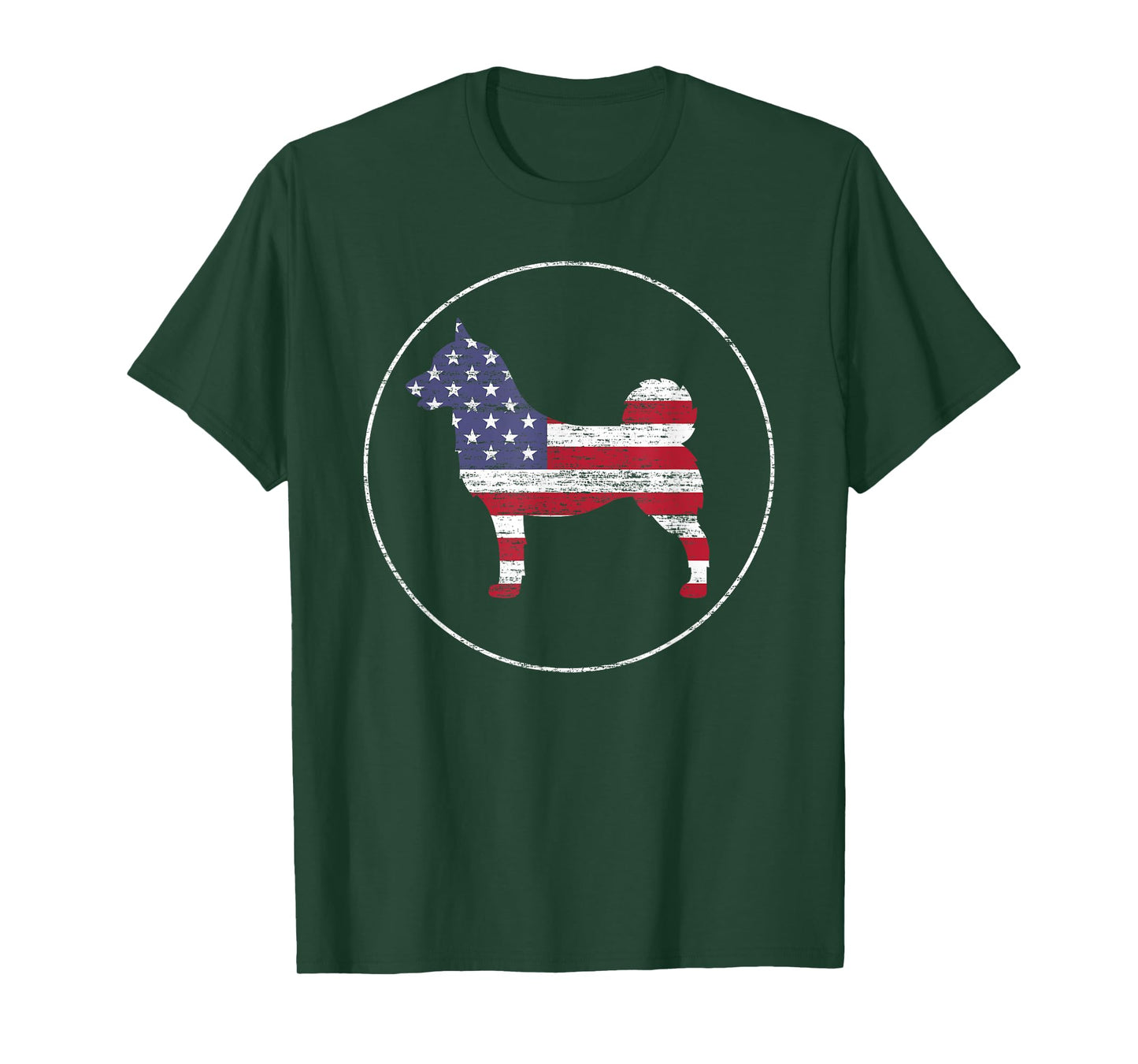 Norwegian Buhund American Flag Patriotic Dog Owner T-Shirt for Men Women