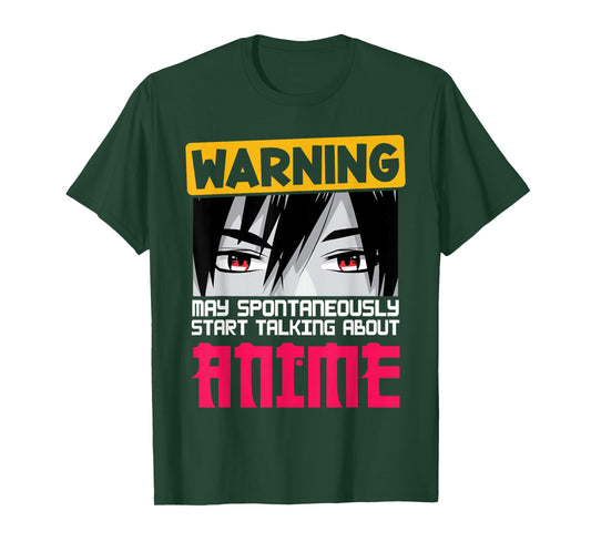 Warning May Spontaneously Start Talking About Anime Boys T-Shirt