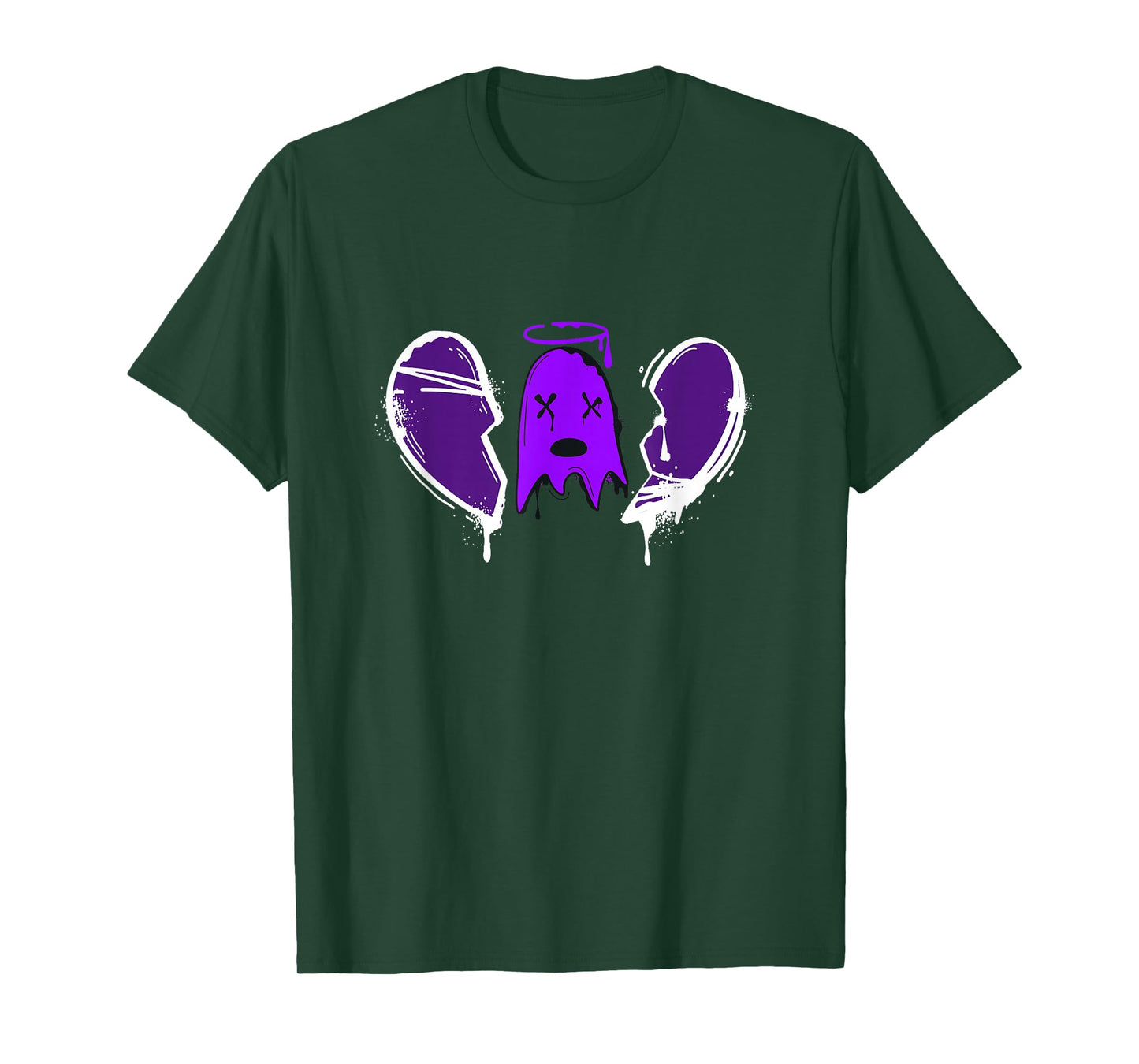Purple Dead Inside Purple Color Graphic T-Shirt