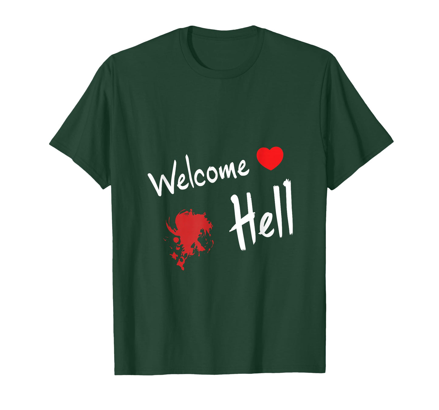 Mini-Hakkero Touhou Project - Welcome Hell Gensokyo Relaxed Unisex Anime T-Shirt - Black - Small