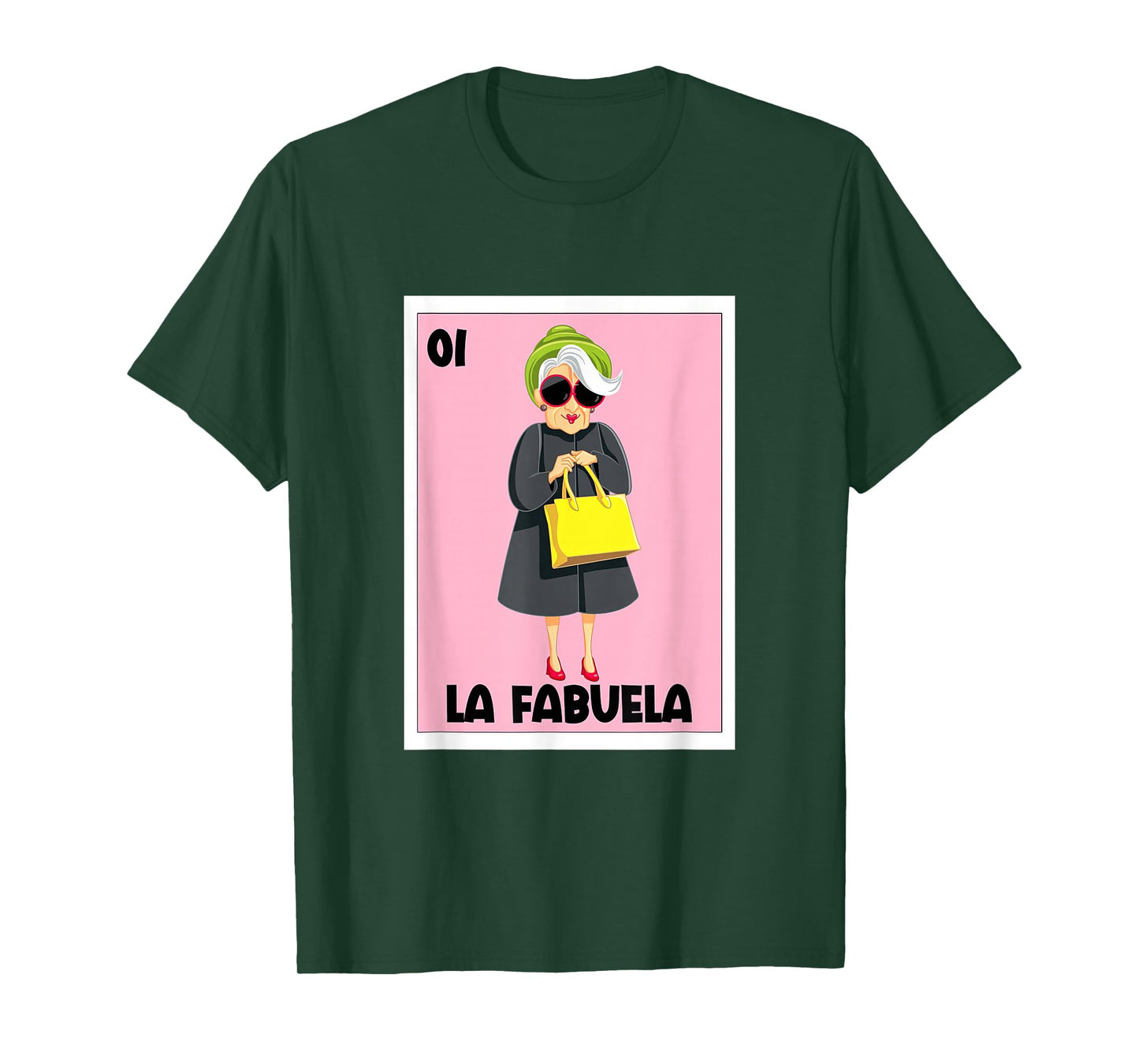 La Fabuela Mexican Bingo Card Game Spanish Grandma Abuela T-Shirt