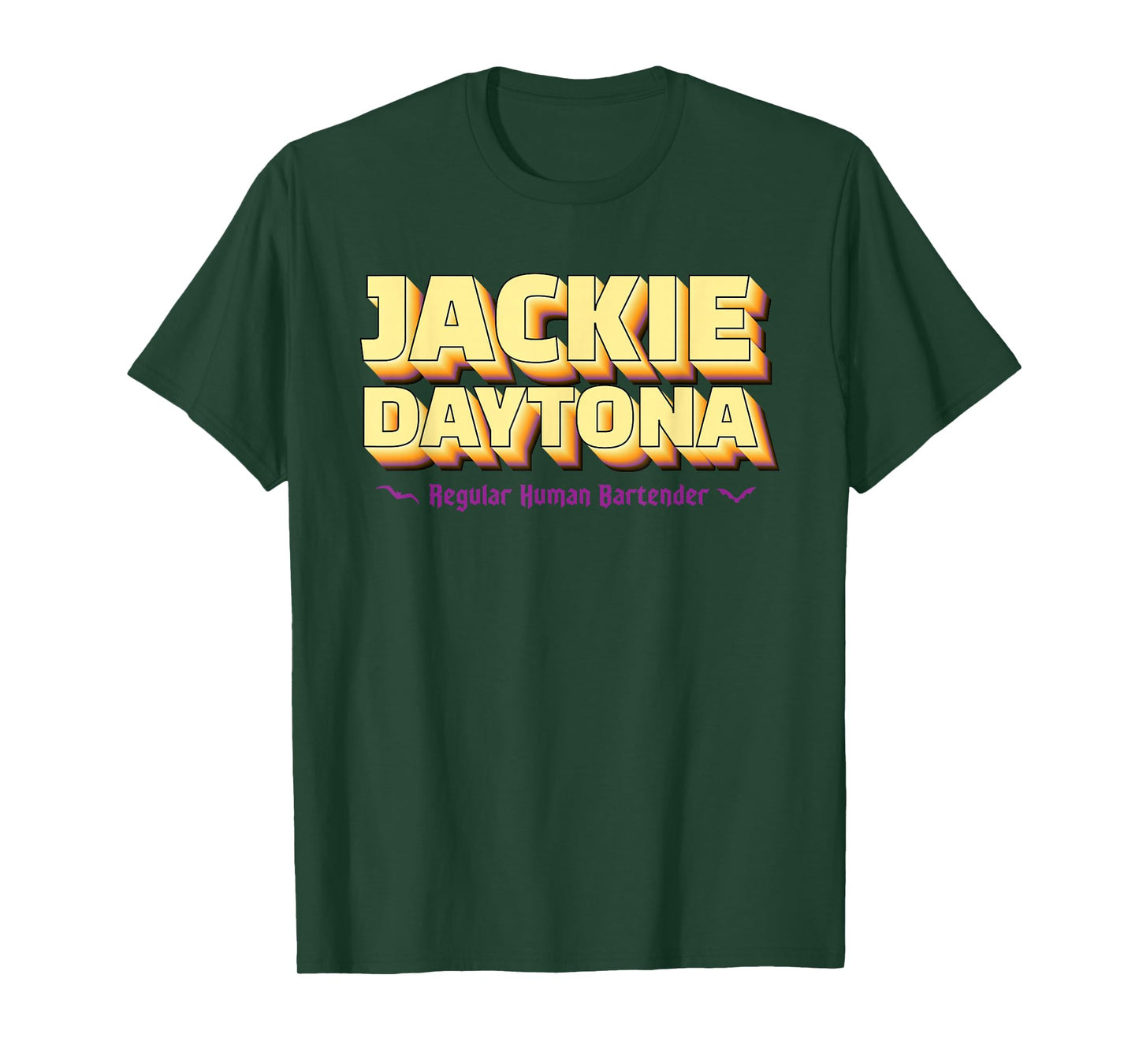 Jackie Daytona Regular Human Bartender Retro Design T-Shirt