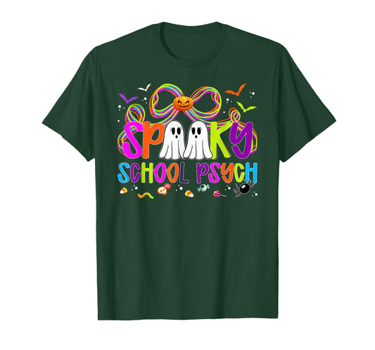 Spooky School Psych Halloween School Psychologist Coquette T-Shirt