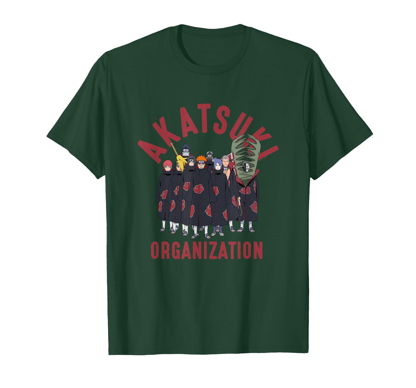 Naruto Shippuden Akatsuki Organization Anime T-Shirt