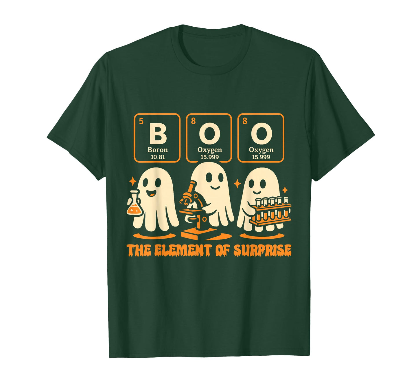 Boo The Element of Surprise Chemistry Ghost Gift T-Shirt