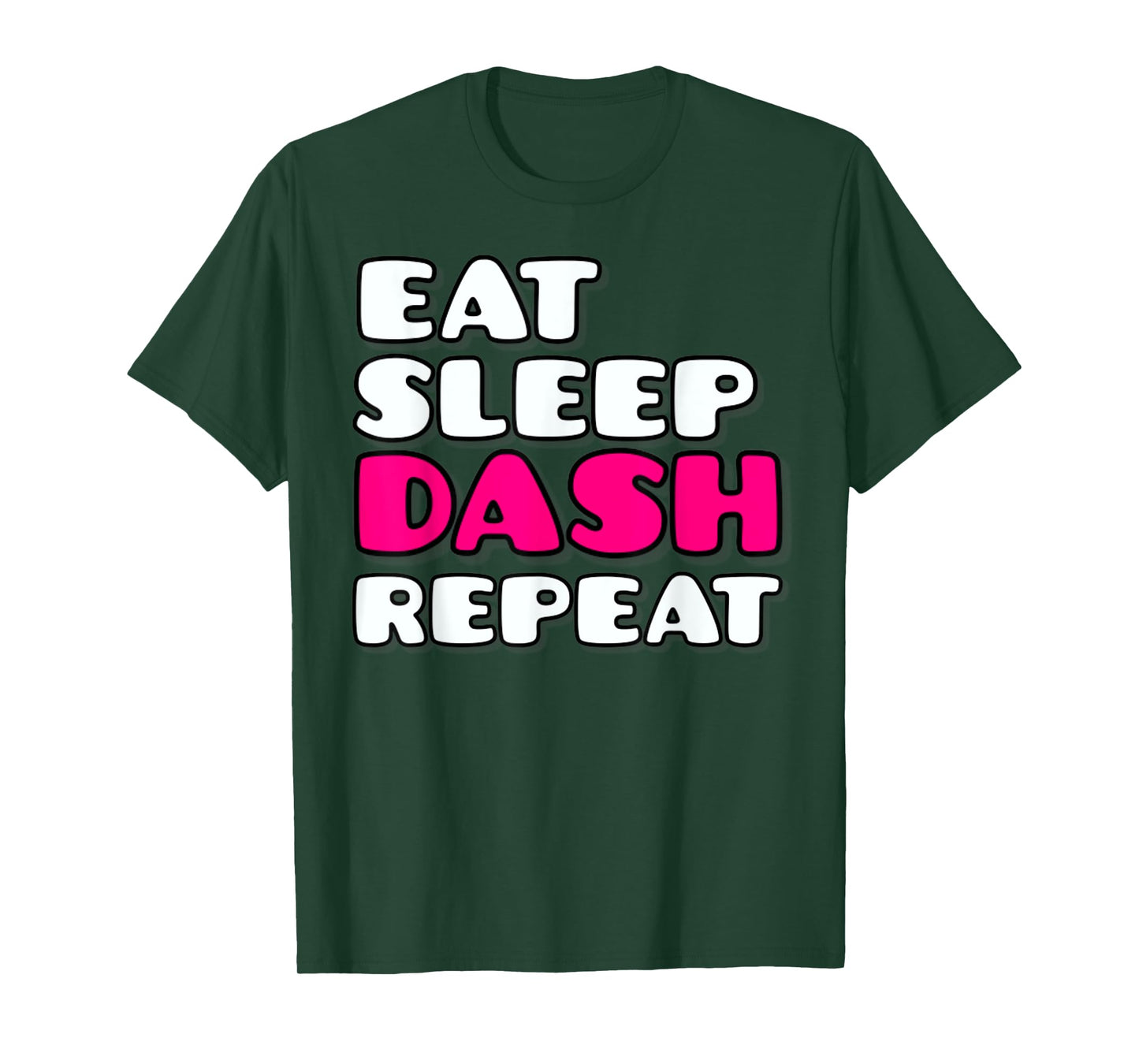 Eat Sleep Dash Repeat Video Game Geometry Video Gamer T-Shirt