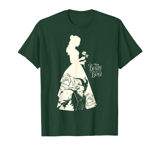 Disney Beauty & The Beast Belle Silhouette Graphic T-Shirt T-Shirt