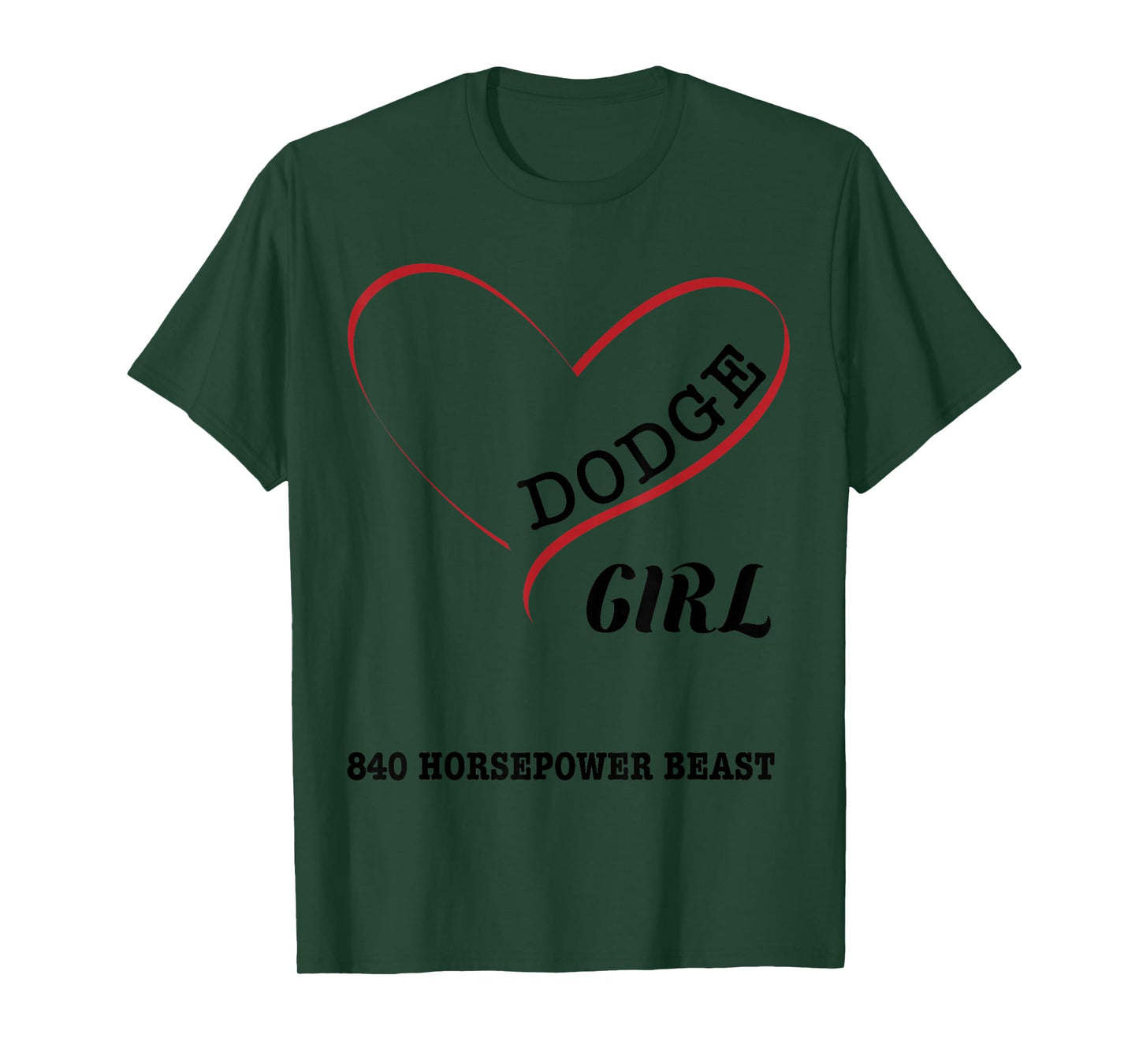 Heart Beast Dodge Girl T-Shirt T-Shirt