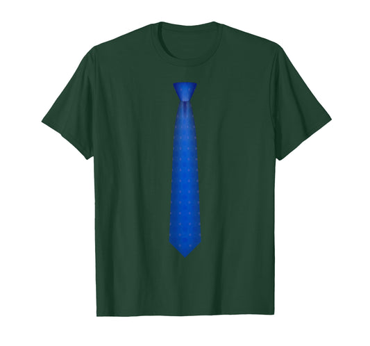 Blue Tie, Necktie Funny Dress Graphic T-Shirt