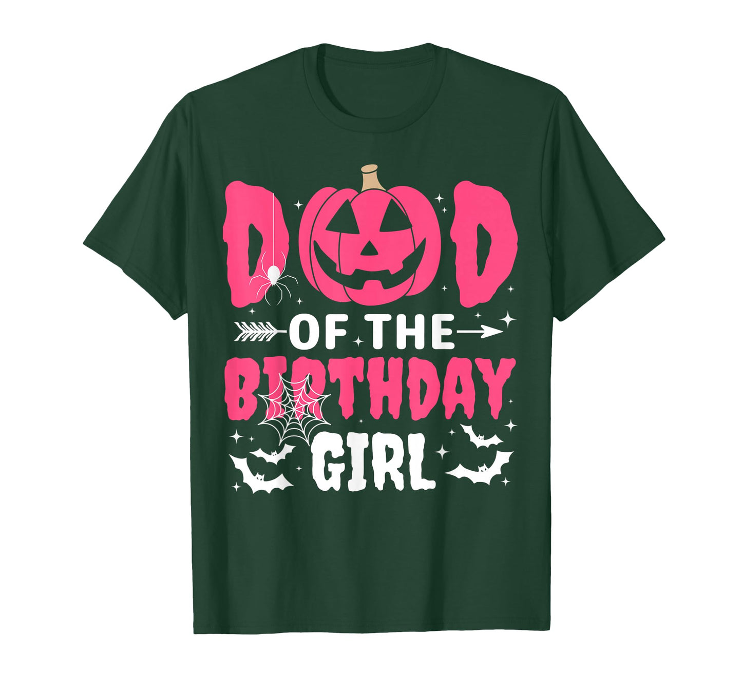 Dad Of The Birthday Girl Halloween Costume Spooky Party Fun T-Shirt