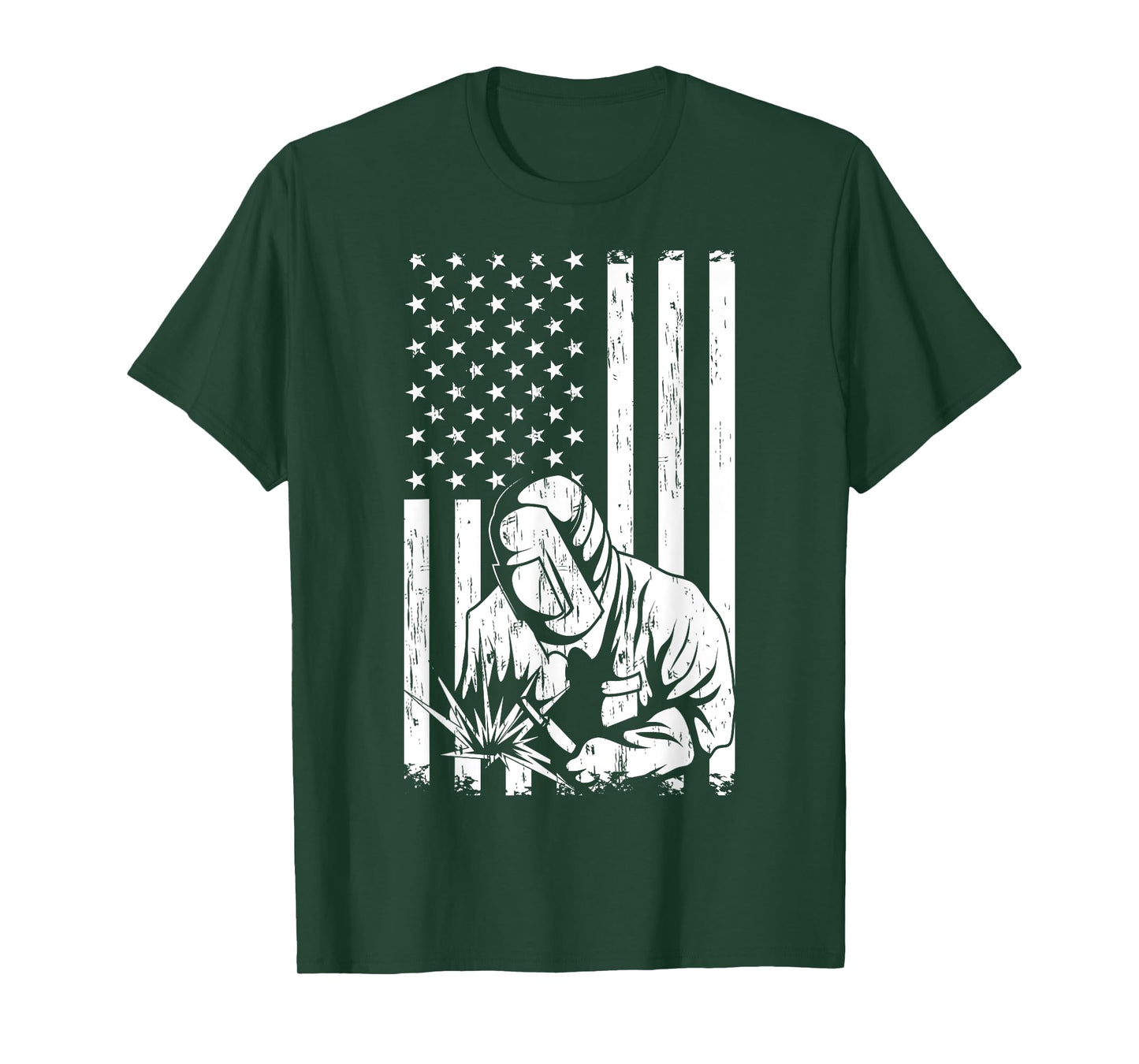 Welding Independence Day Patriotic Welder Metal Fabrication T-Shirt