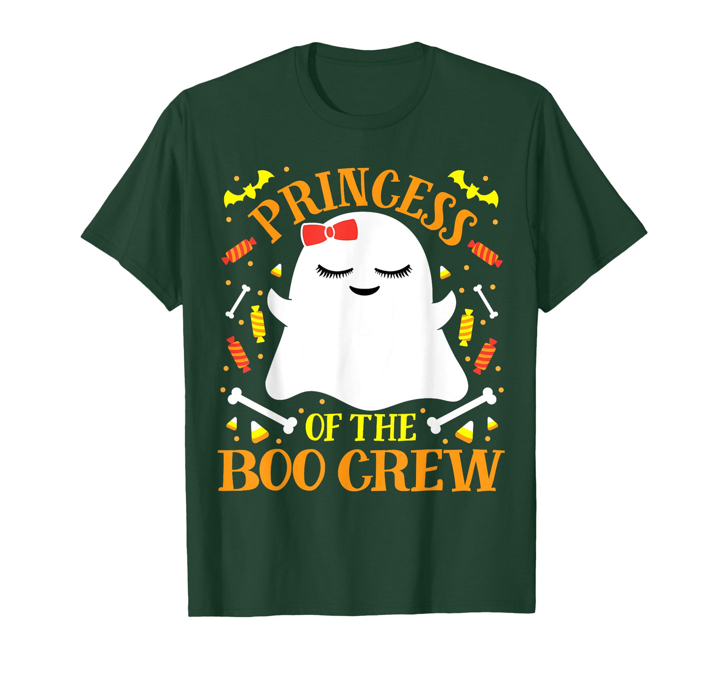 Princess Boo Crew Ghost Matching Family Cute Girls Halloween T-Shirt