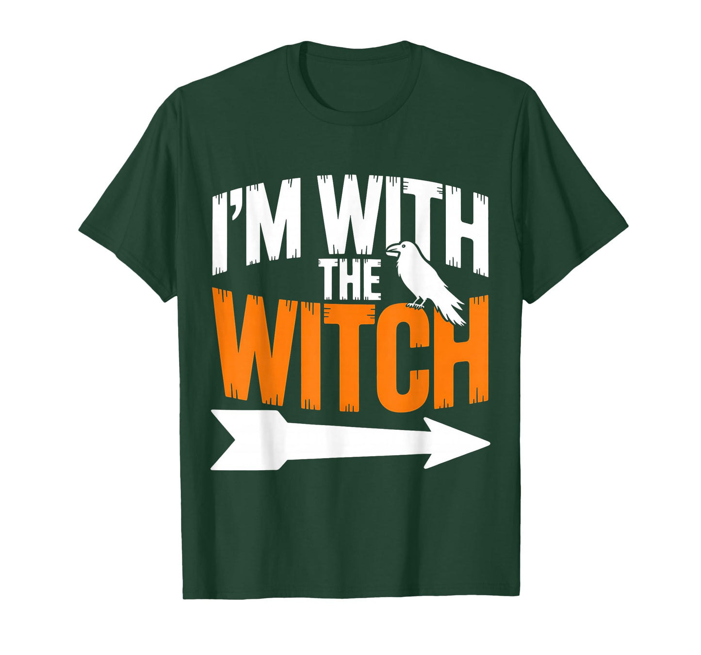 Halloween Shirts for Men I'm with The Witch Funny Halloween T-Shirt