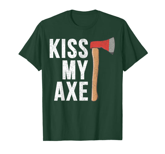 Kiss My Axe Vintage Hatchet Throwing Funny Gift for Thrower T-Shirt