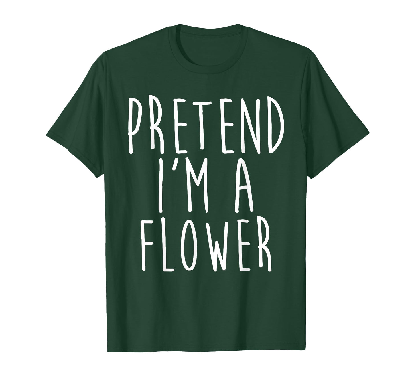 Pretend I'm A Flower Family Lazy Costume Halloween Party T-Shirt