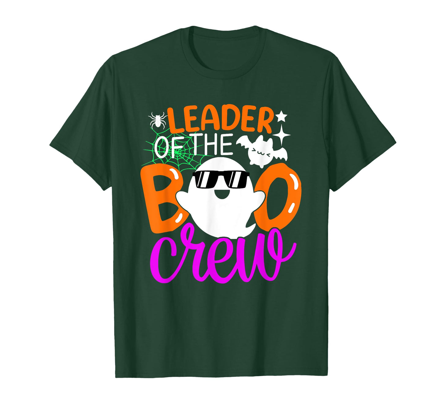 Leader Of The Boo Crew Shirt Funny Halloween Family Matching T-Shirt