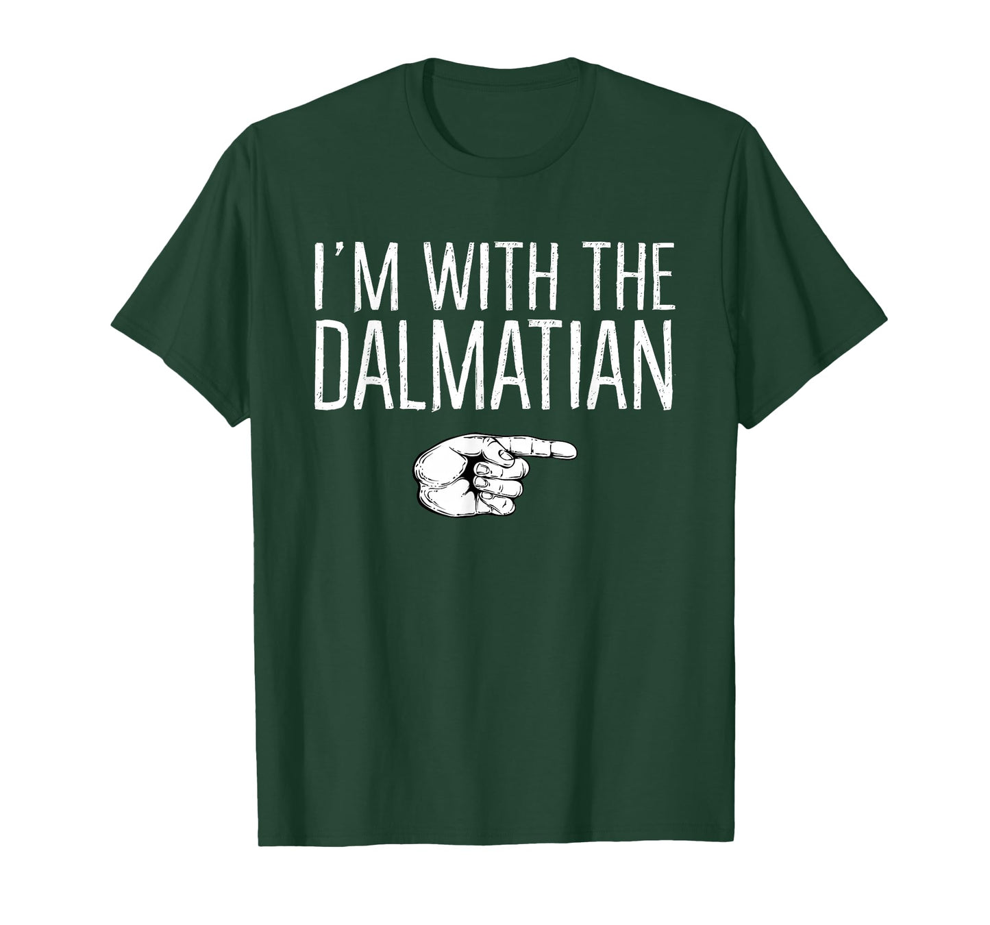 I'm With The Dalmatian Matching Costume Lazy Halloween Party T-Shirt