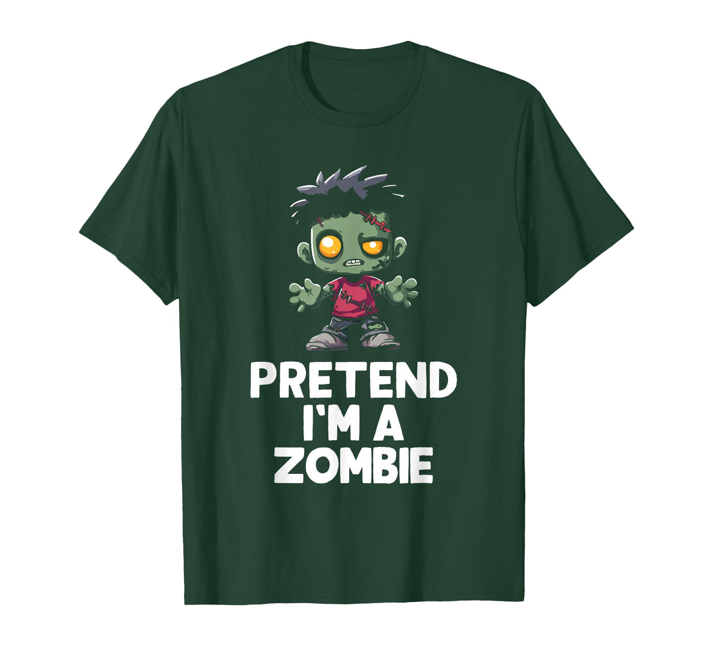 Easy Pretend I'm A Zombie Costume Halloween Funny T-Shirt