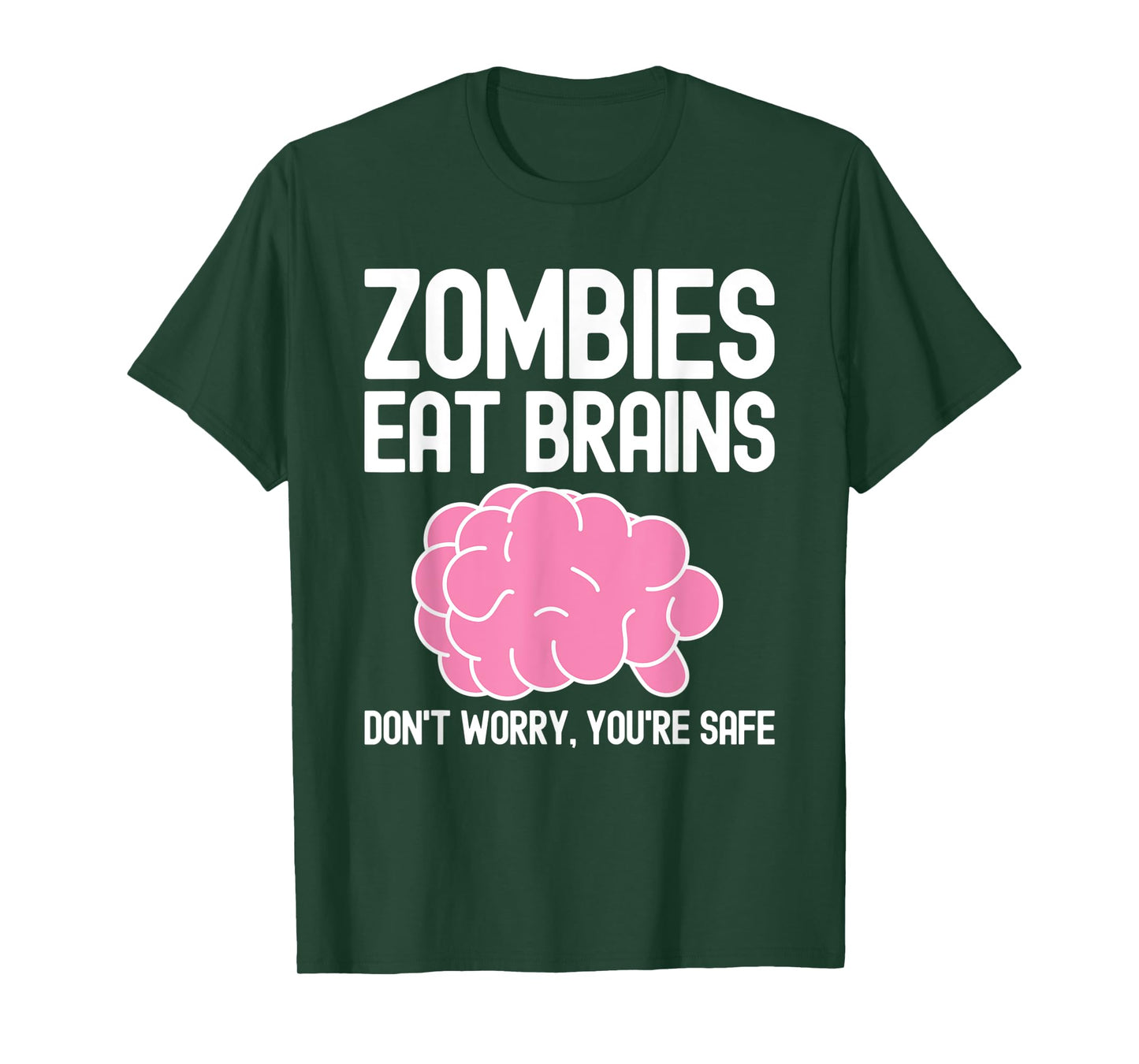 Zombies Eat Brains, Funny Halloween T-Shirt
