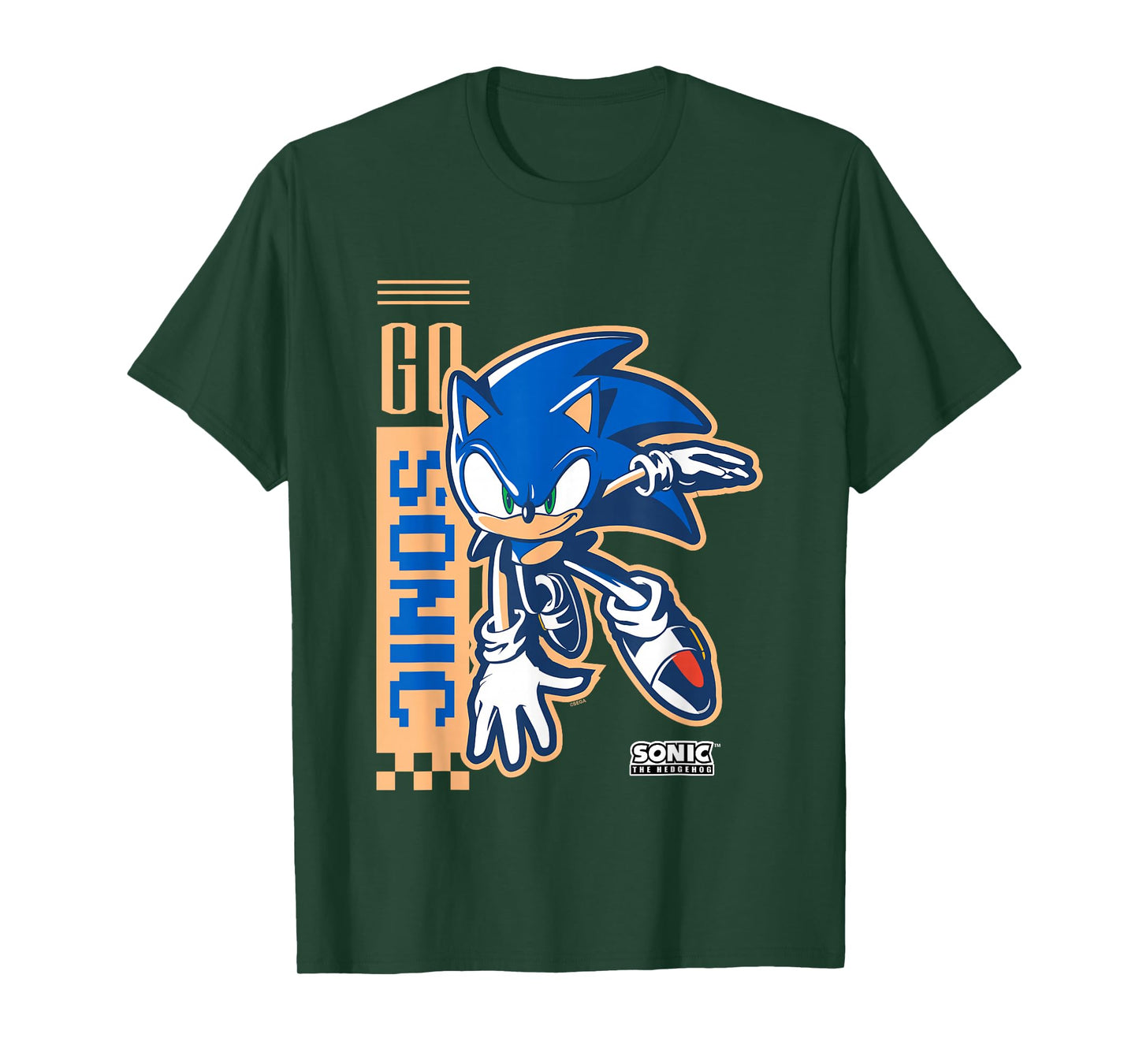 Sonic The Hedgehog Go Sonic Epic Pose Vintage Shot T-Shirt