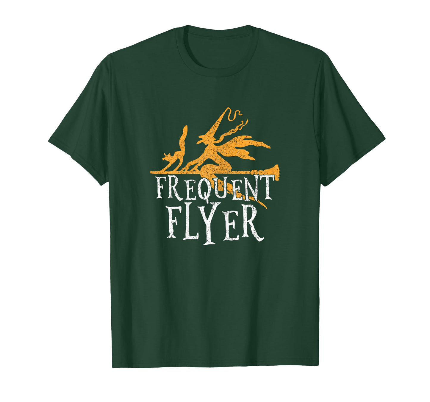 Frequent Flyer T-Shirt Funny Witch Halloween Party Outfit T-Shirt